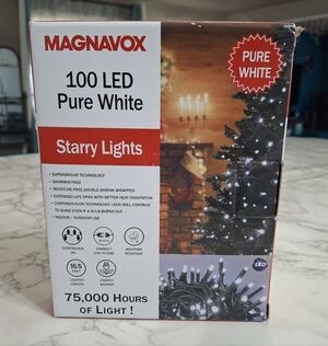 Magnavox 100 LED Pure White Starry Lights